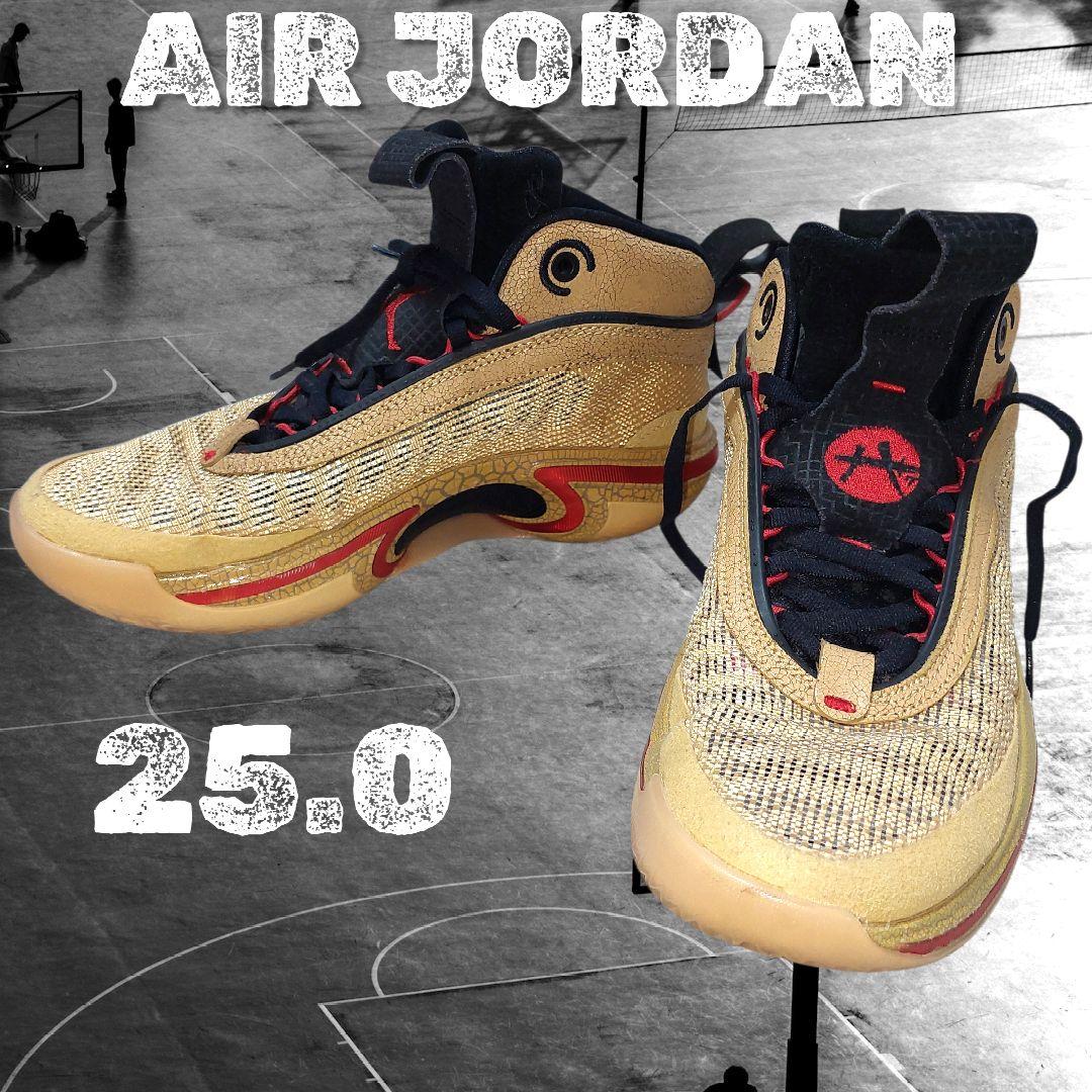 未使用級 NIKE エアジョーダン 36SERUI 八村塁 ゴールド 25cm Nike × 八村塁 Air Jordan 36 & 8 Retro & Jordan Series.01 SE “Rui