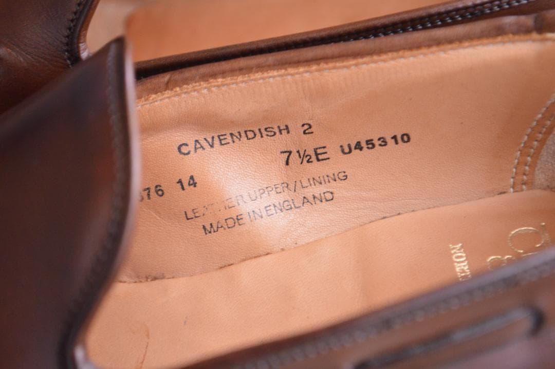 CROCKETT＆JONES　CAVENDISH2　7.5E　ダークブラウン