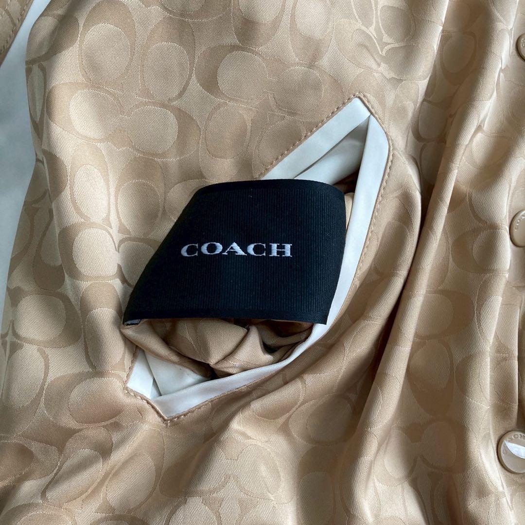 《美品》COACH リバーシブル スタジャン ベージュ カジュアル 2way
