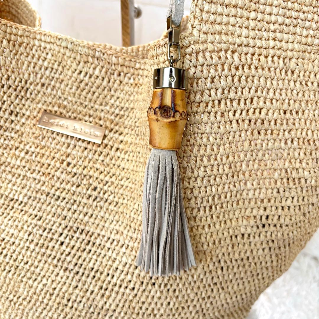 新品未使用品♪ HEIDI KLEIN ラフィアバッグ カゴバッグ フリンジ付き