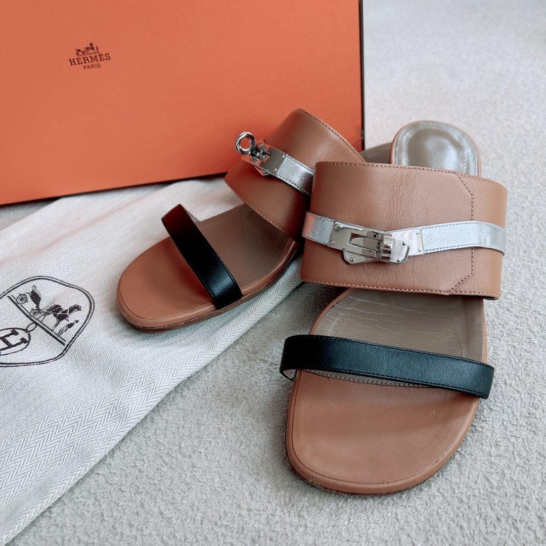 エルメス HERMES ケリーバッグルサンダル アヴェニュー ブラウン 23.5 楽天市場】エルメス ケリー（サンダル｜レディース靴）：靴の通販