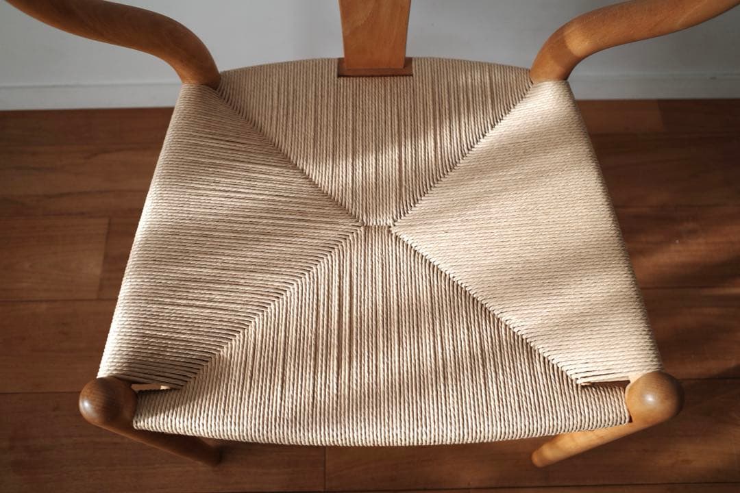 極美品【ヴィンテージ yチェア】ビーチ ペーパーコード新品 - メルカリ