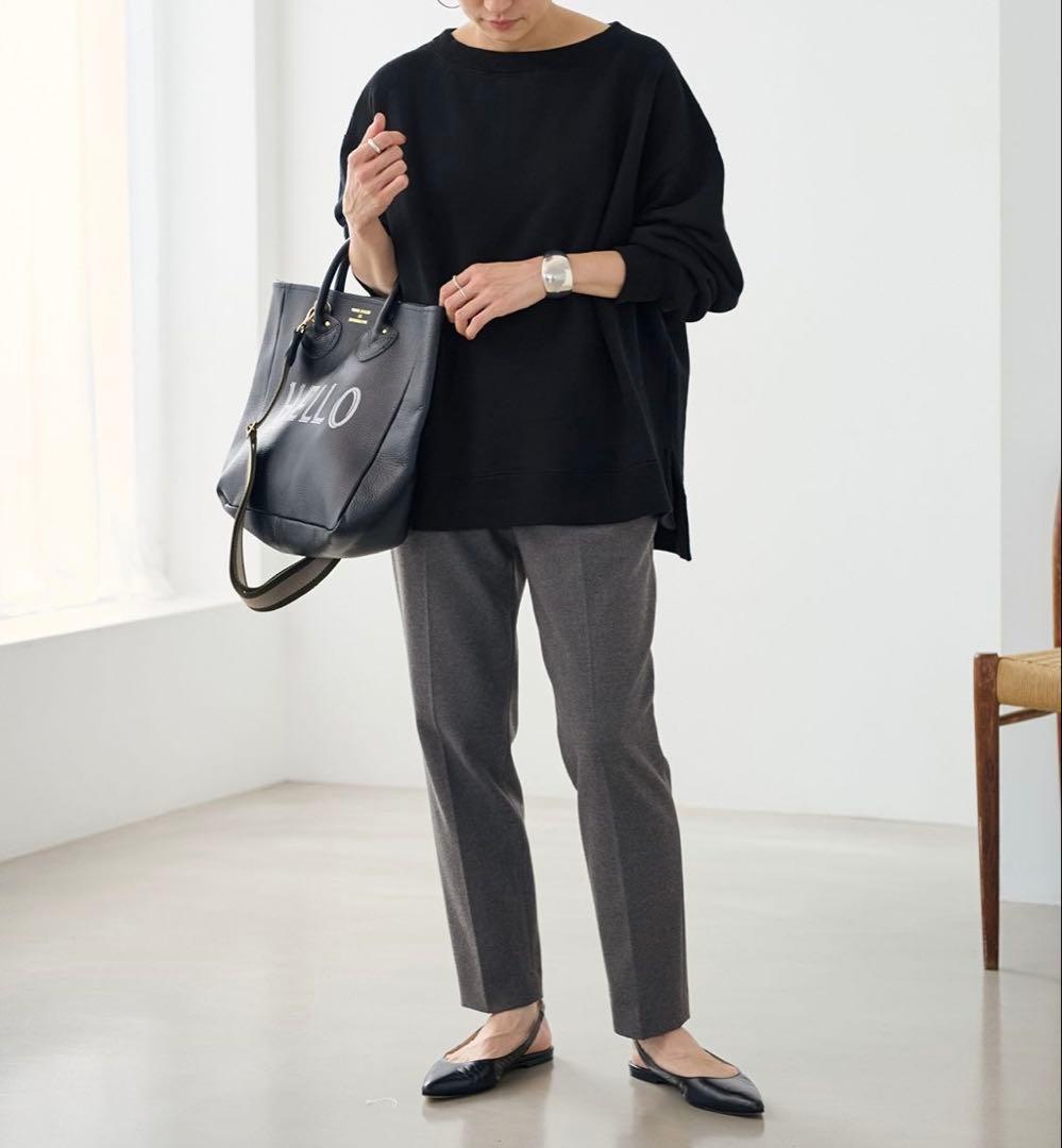 FRAMeWORK】ボートネックワイドスウェット ブラック - メルカリ