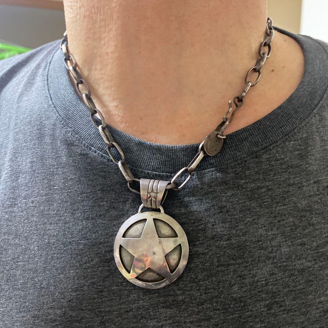 ラッキージョン スターオーバーレイペンダント 極太 ホピ ネックレス2