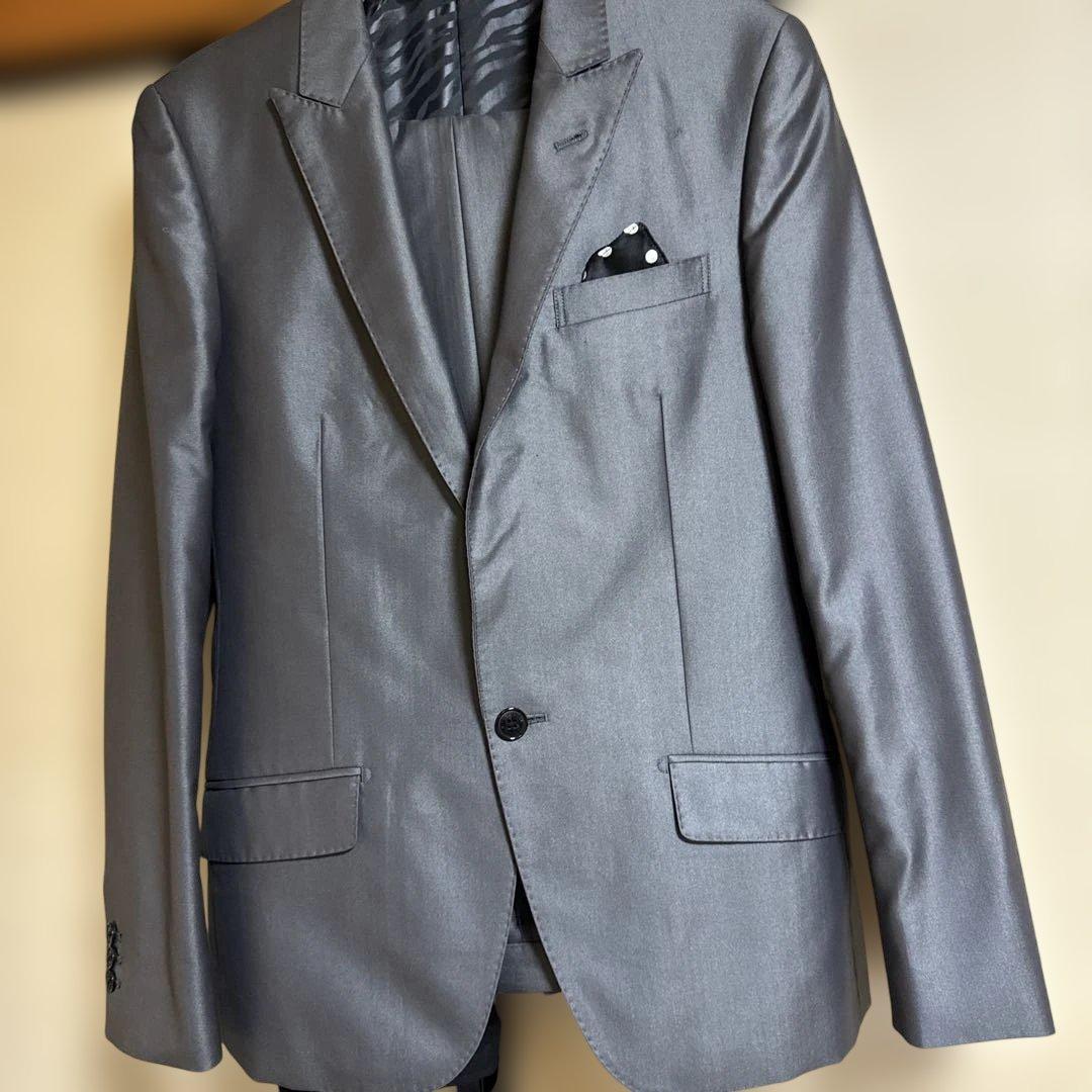 VANQUISH グレー スーツ サイズ44 BLACK by VANQUISH（ブラックバイバンキッシュ） セットアップ メンズ