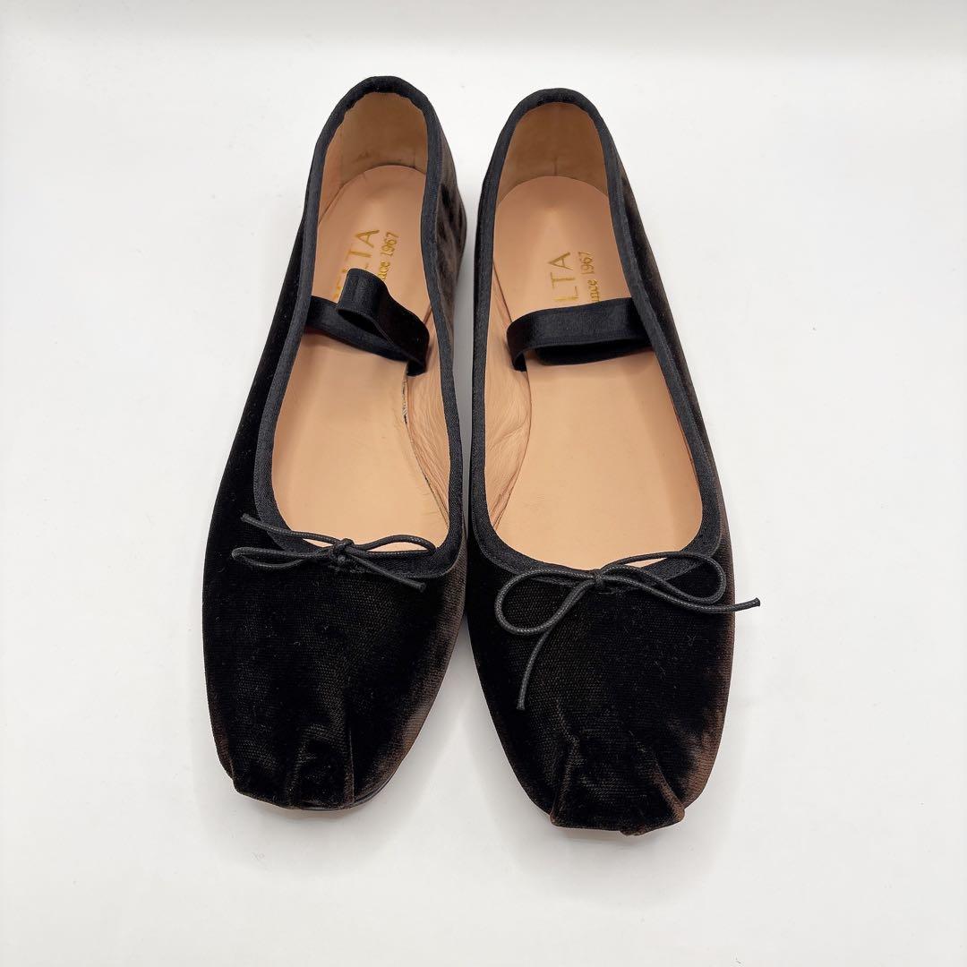 美品】SPELTA/スペルタ バレエシューズ ベロア ブラウン 38 - メルカリ