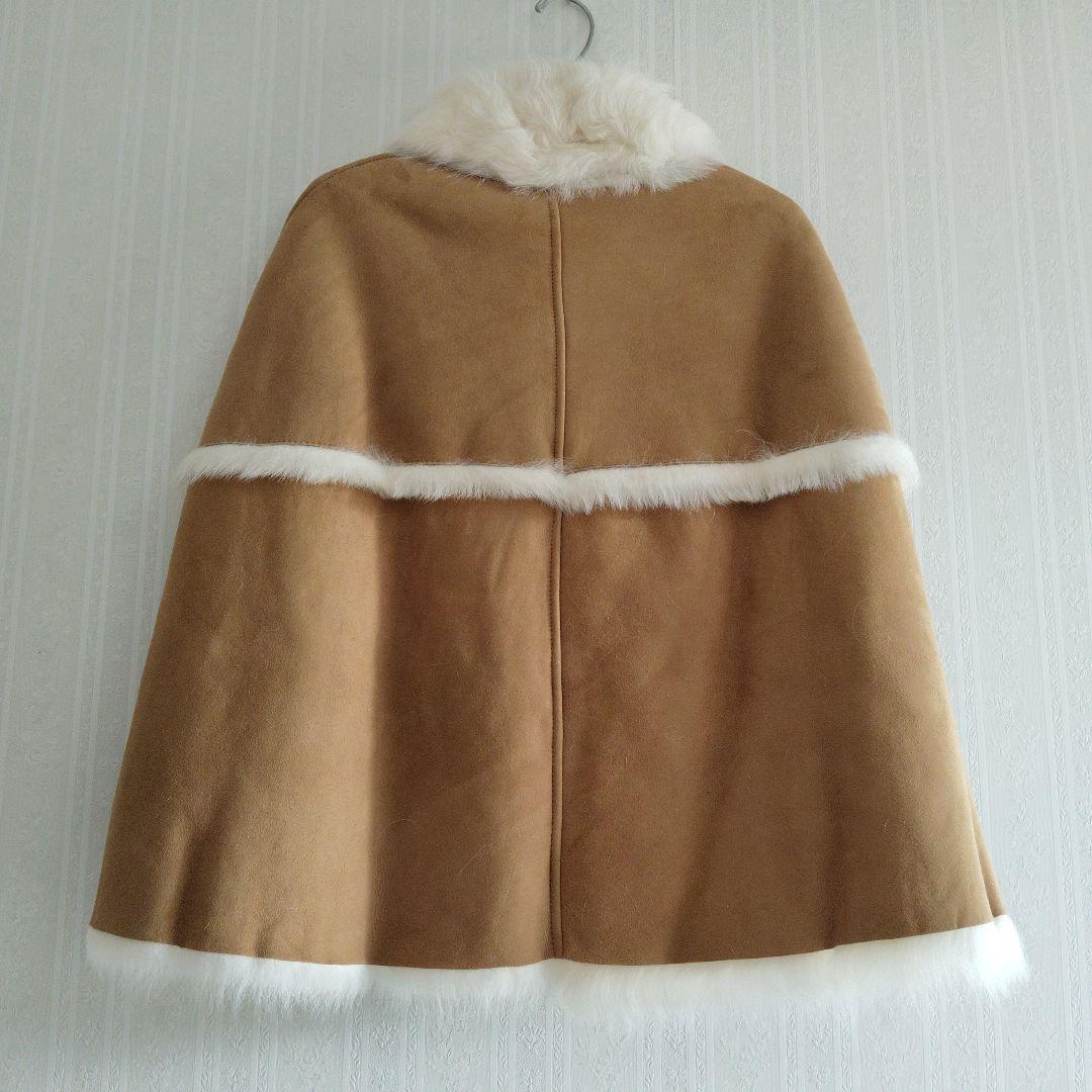 COACH ベージュ ファーケープ ポンチョ 新品タグ付き M - メルカリ