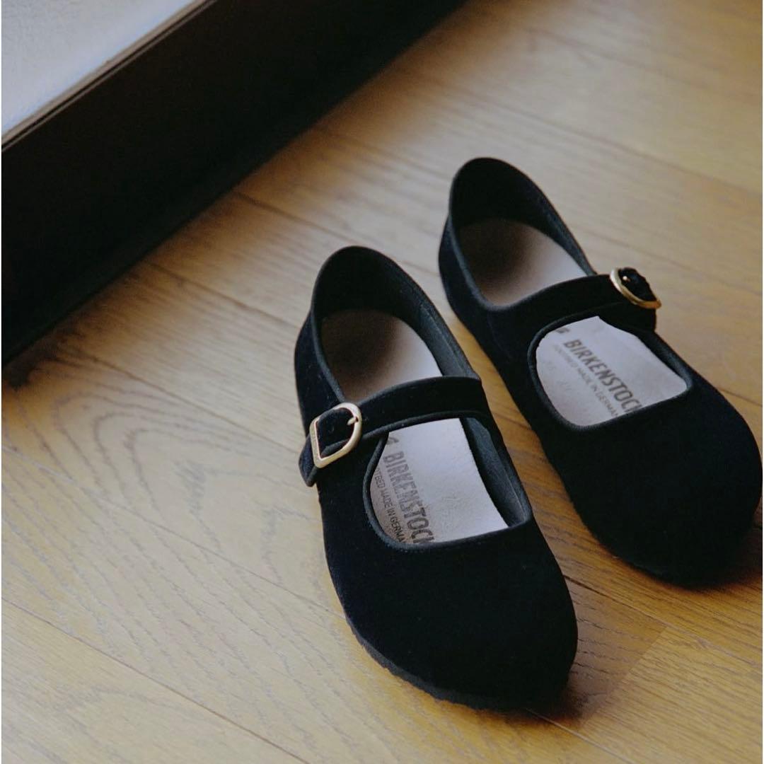 完売品新品 ビルケンシュトック サンタクラリタ ベルベット黒24.5cm(38