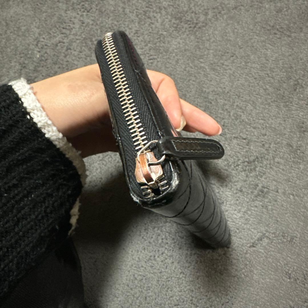CHANEL ブラック キルティング 長財布 ノベルティ 写真追加可能です