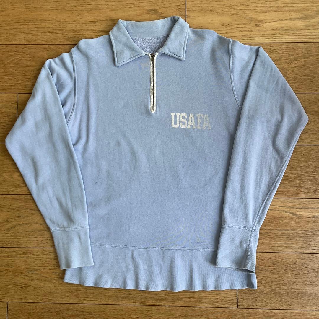 70s 80s USAFA ハーフジップスウェット talonジッパー usa製 - メルカリ