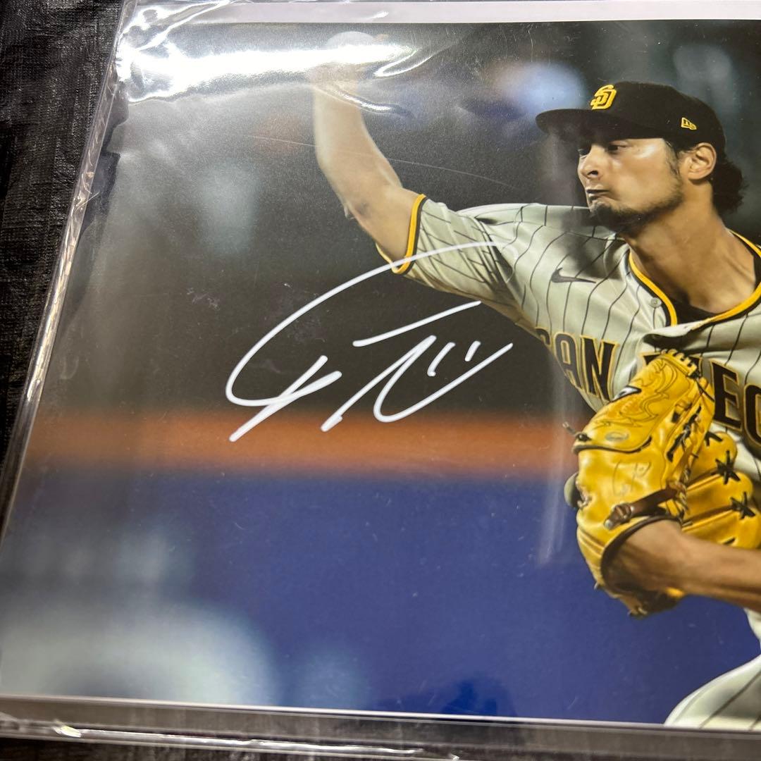 MLB ダルビッシュ有 直筆サイン入りフォト サンディエゴパドレス