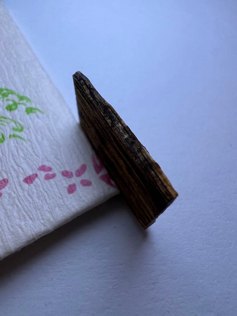 古渡命銘木 東福門院勅銘 伽羅 銘【鐘の音】0.211g香木/お香/沈香/伽羅