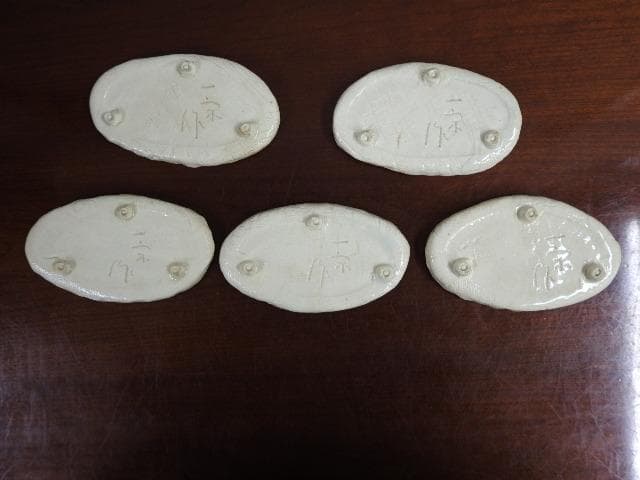 手作花篭 京名所皿 一宋造 5客 共箱 M699