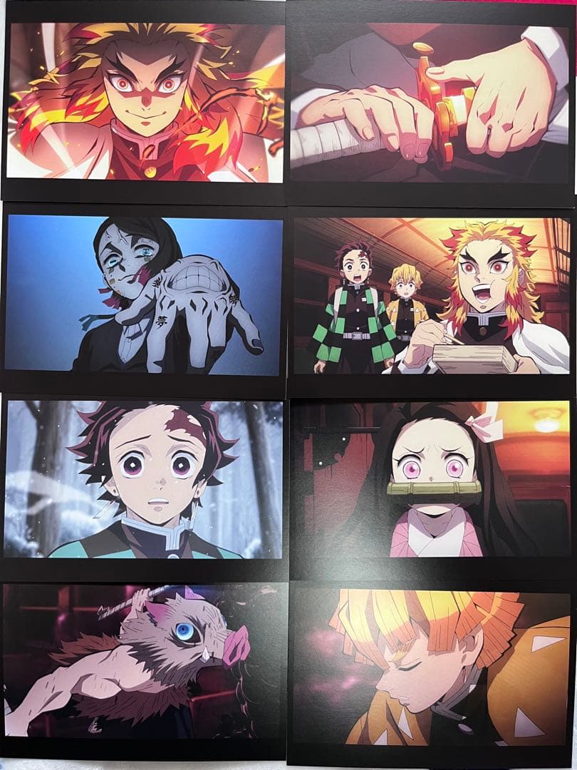 鬼滅の刃 無限列車編 場面写ポストカードセット 8枚 炭治郎 禰豆子