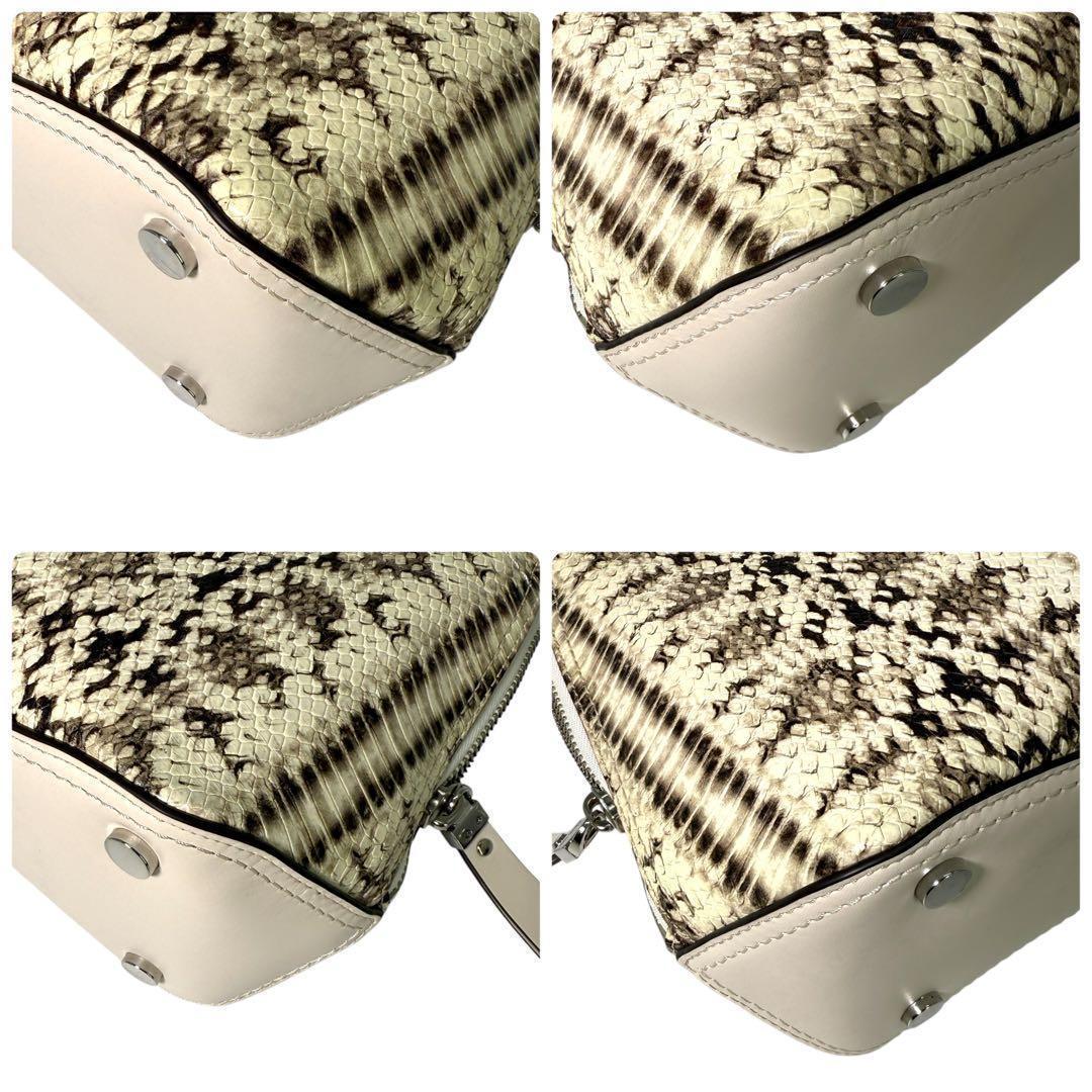 《入手困難》マイケルコース ハンドバッグ 2way パイソン柄 型押し レザー