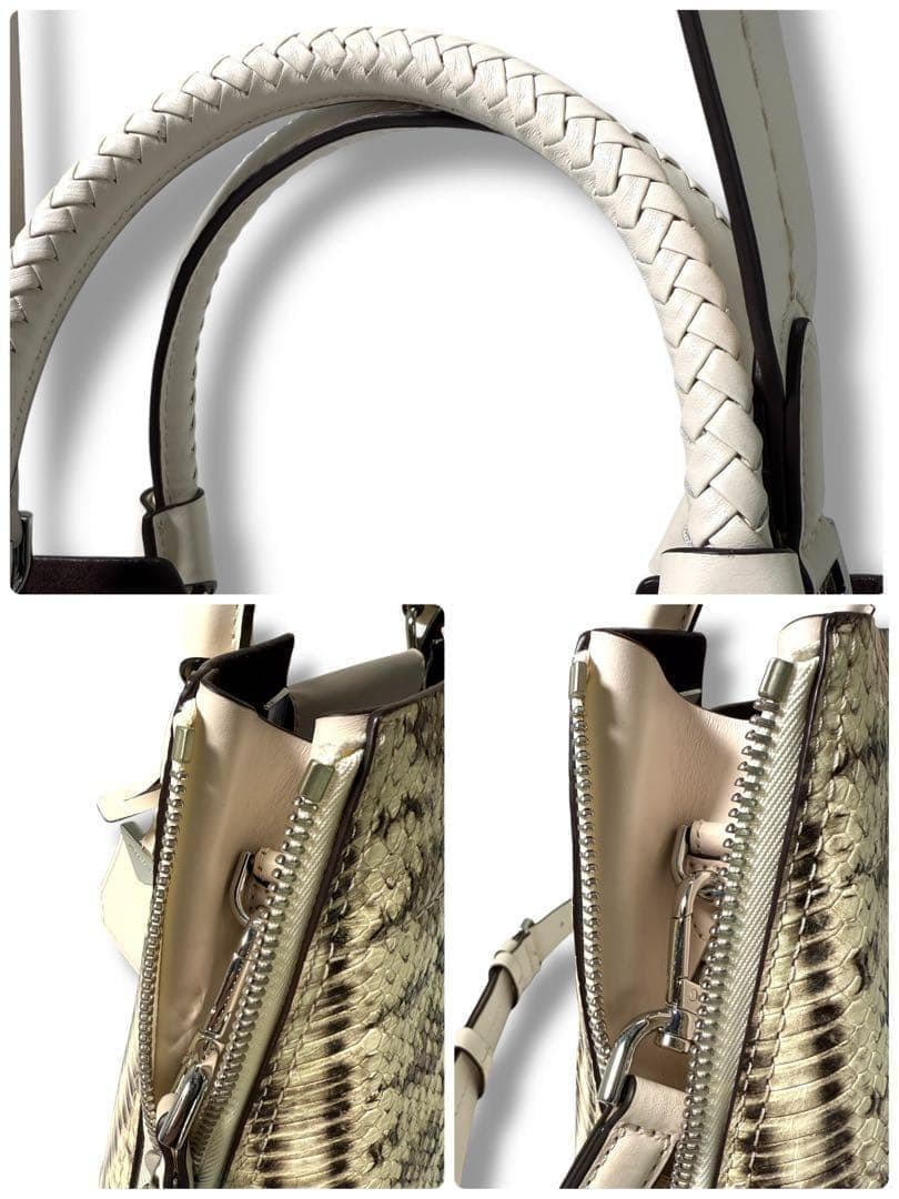 《入手困難》マイケルコース ハンドバッグ 2way パイソン柄 型押し レザー