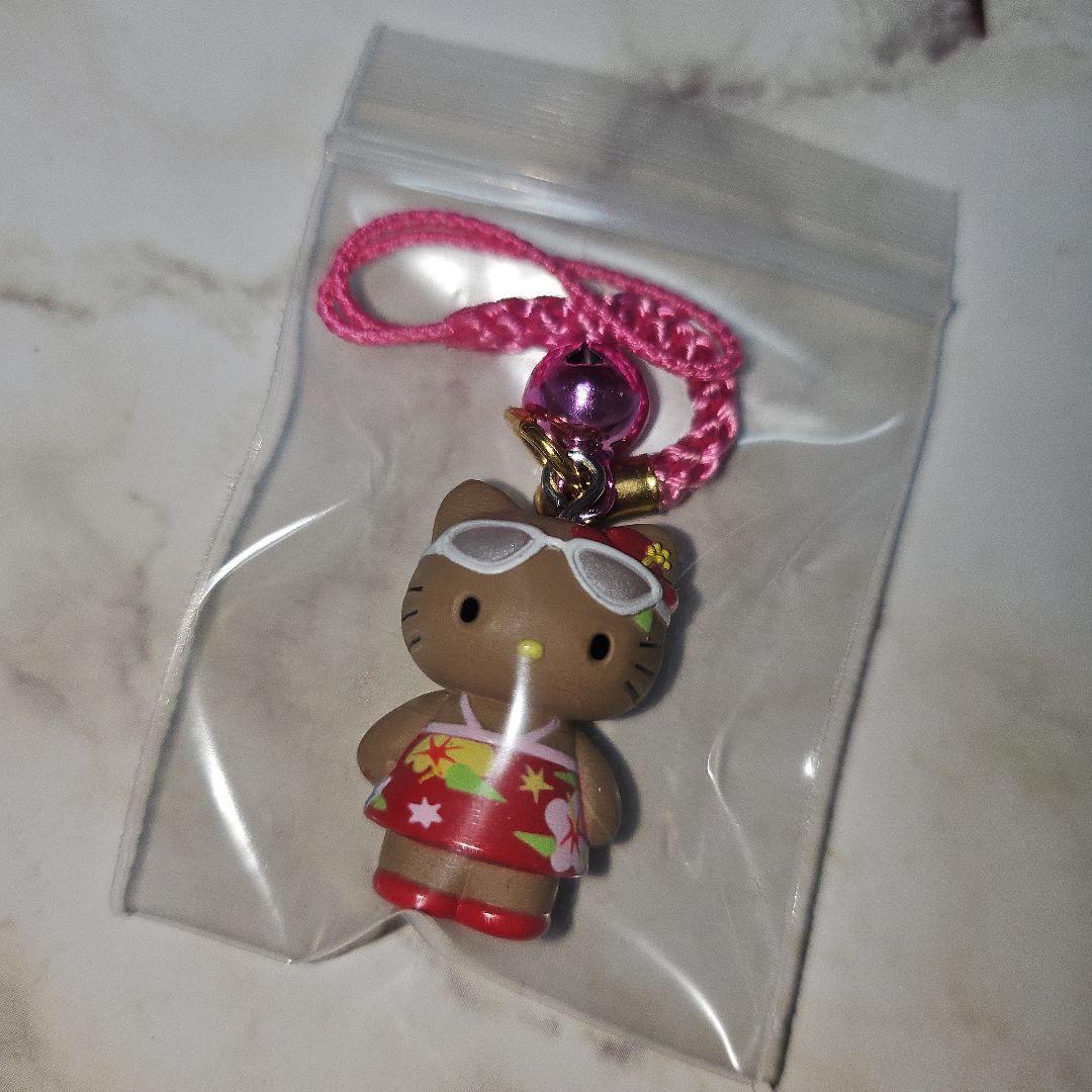 超激レア 未使用 美品 沖縄 日焼け キティ ストラップ ご当地キティ