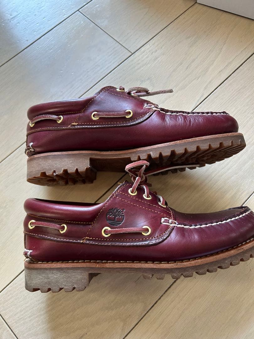 Timberland バーガンディ 3eye 25.5cm 箱無し