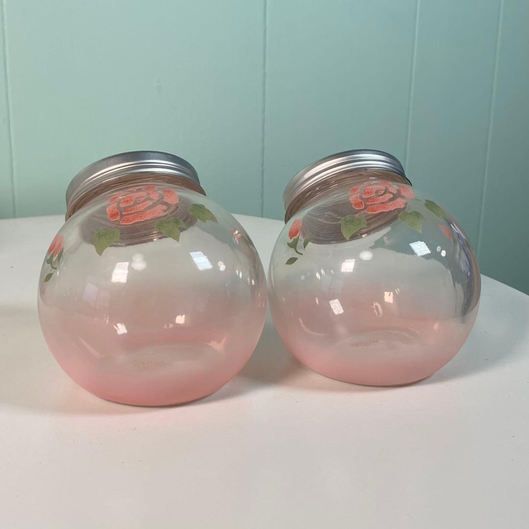 Many マニーローズ ガラス キャニスター 6個セット✨