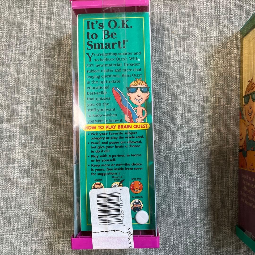 英語教材Brain Quest クイズカード英語7歳から13歳全て英語 難問