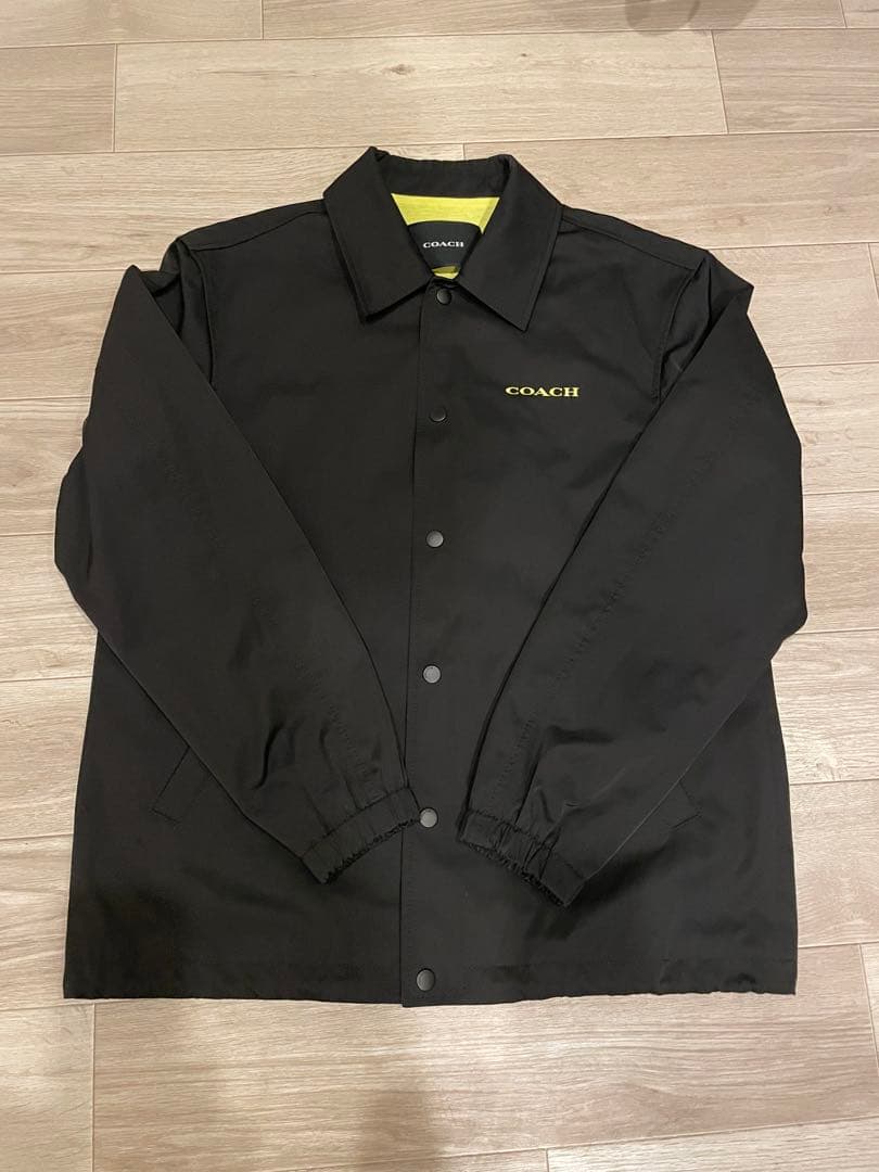 coach コーチジャケット　M LEATHER COACH JACKET / Black