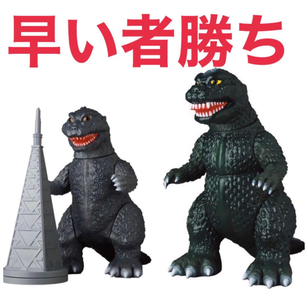 新品 ゴジラ1954 1955 ギニョール 安楽安作 テレビ塔 メディコムトイ MEDICOM TOY - ゴジラ(1954) 第3造形 ギニョール版 テレビ塔襲撃バージョン