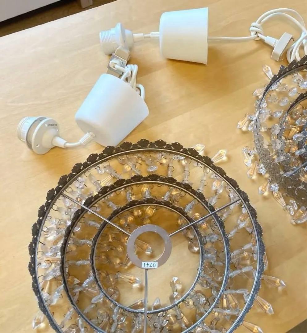 IKEA シャンデリア RIMFROST リムフロスト (ソケット付き) ① - メルカリ