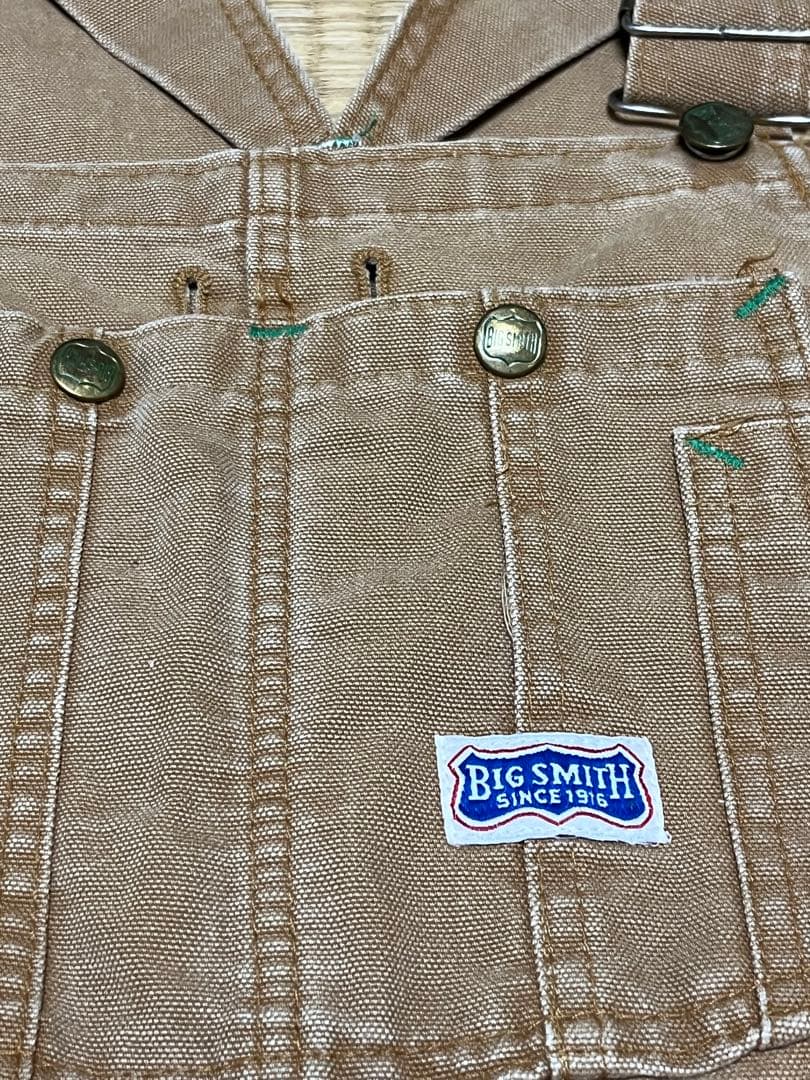 USA製 70s BIG SMITH ダック地 オーバーオール ビンテージの通販｜www