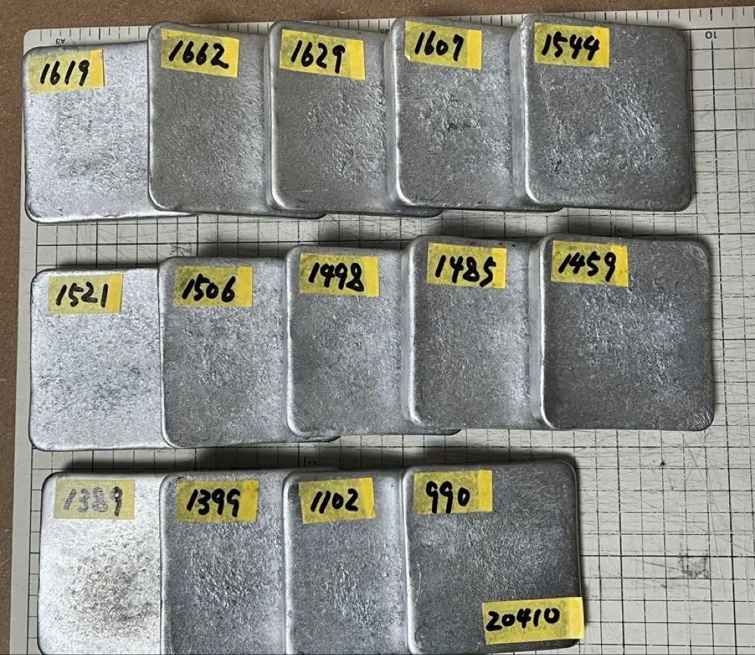 溶解用として、鉛の塊！鉛インゴット？　20.410kg