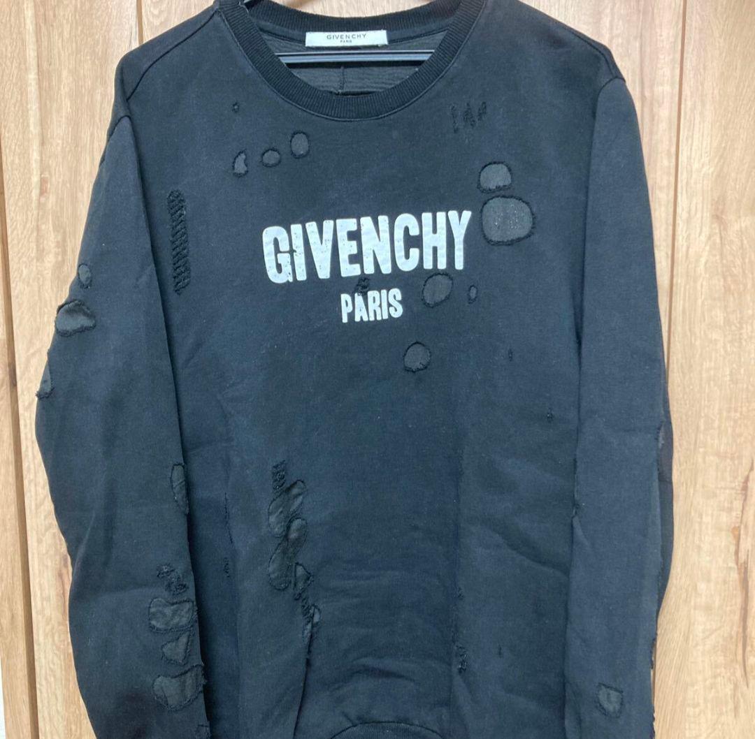 GIVENCHY ダメージ加工スウェット