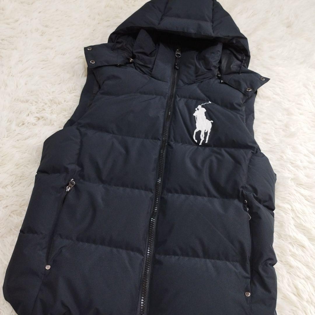19196✨️ポロラルフローレン S ビッグポニー ダウンベスト ドロー