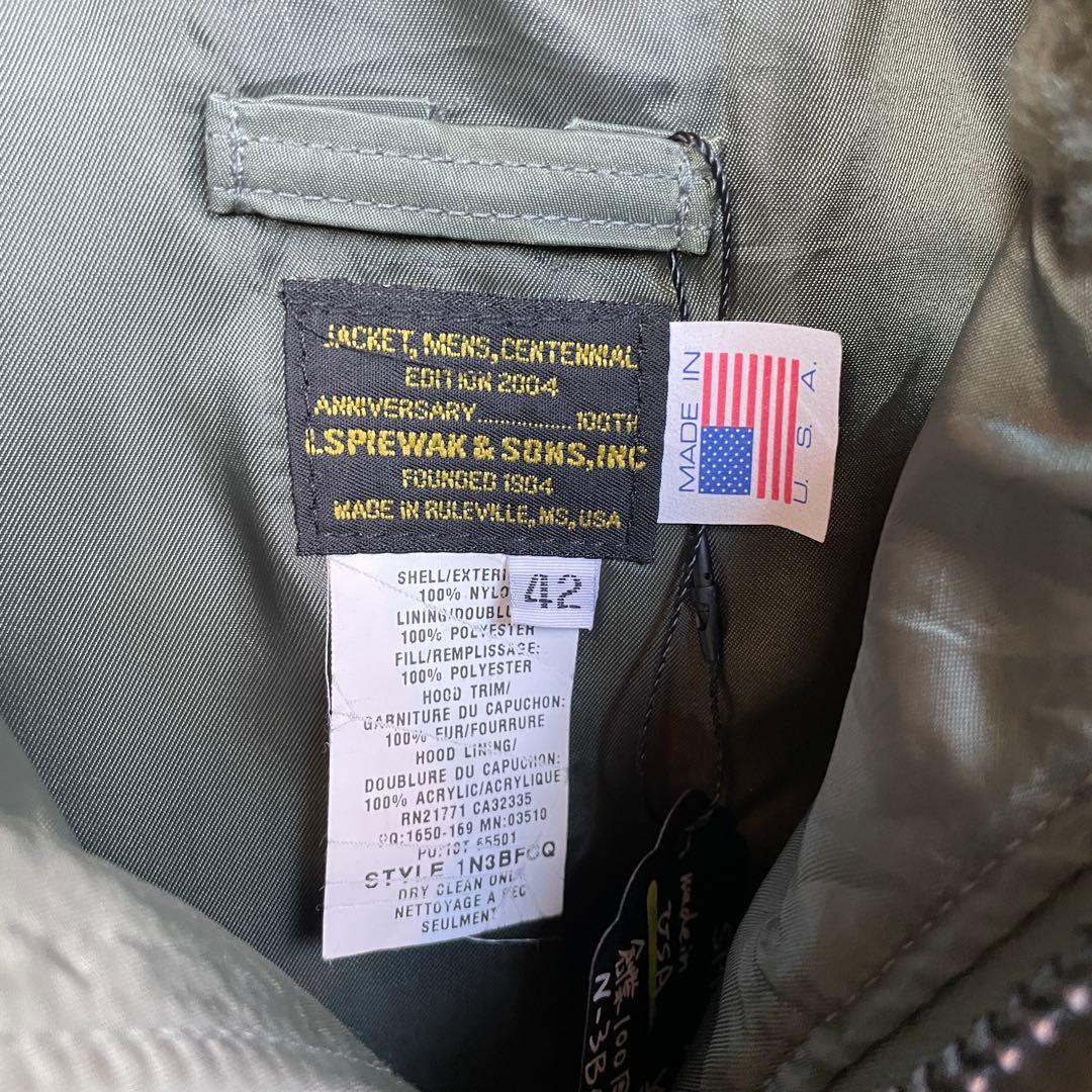 SPIEWAK USA製 100周年記念 N-3Bタイプ ジャケット 42 - メルカリ