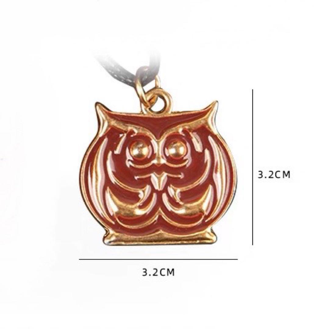 リコリス・リコイル アラン機関 フクロウ 金属ネックレス ペンダント