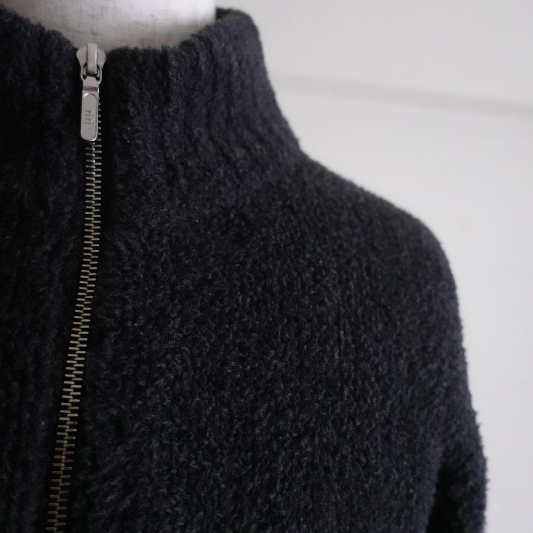 極美品】Paul Smith ウールナイロンパイル ドライバーズニット グレー