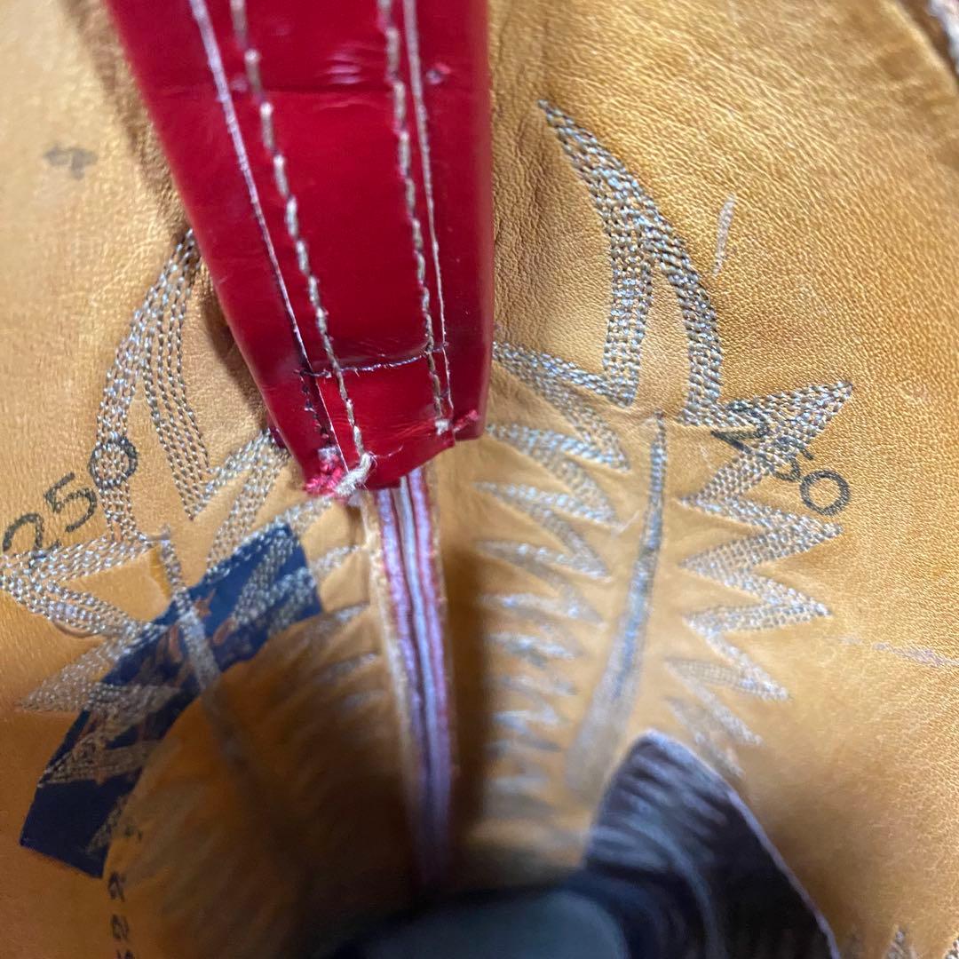 TONY LAMA トニーラマ ウエスタンブーツ レッド ヴィンテージ 80