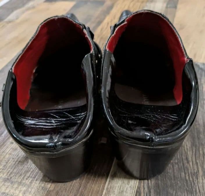 スタッズ付きブラックブーツ y2k ホスト お兄 V系 - メルカリ