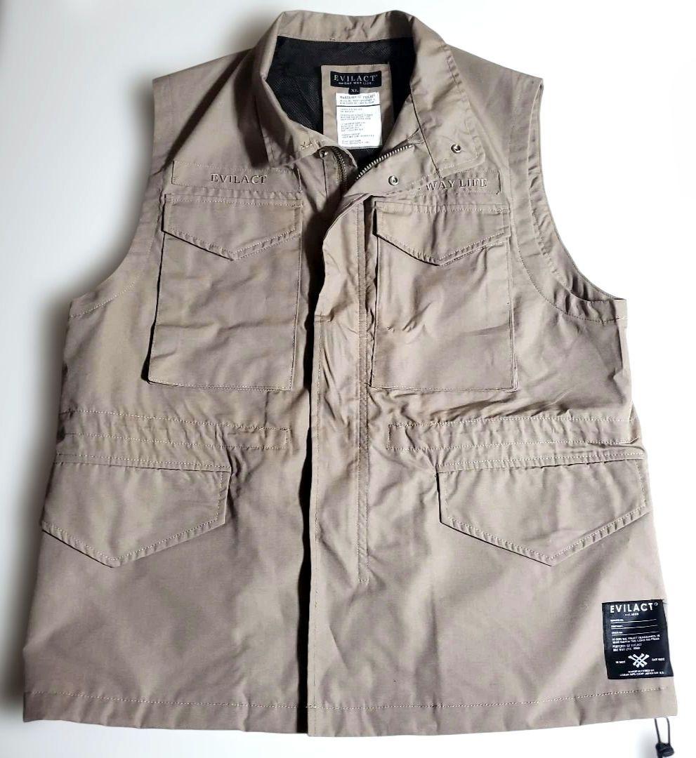 EVILACT イーブルアクト　M65　ベスト　ミリタリー　ストリート　ベージュ EVILACT M-65 VEST | EVILACT (イーブルアクト）Official Site