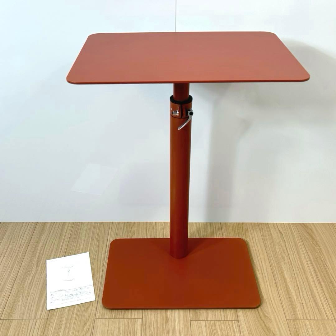 KANADEMONO 昇降式サイドテーブル　テラコッタ KanademonoSugiTable_BlackEleva