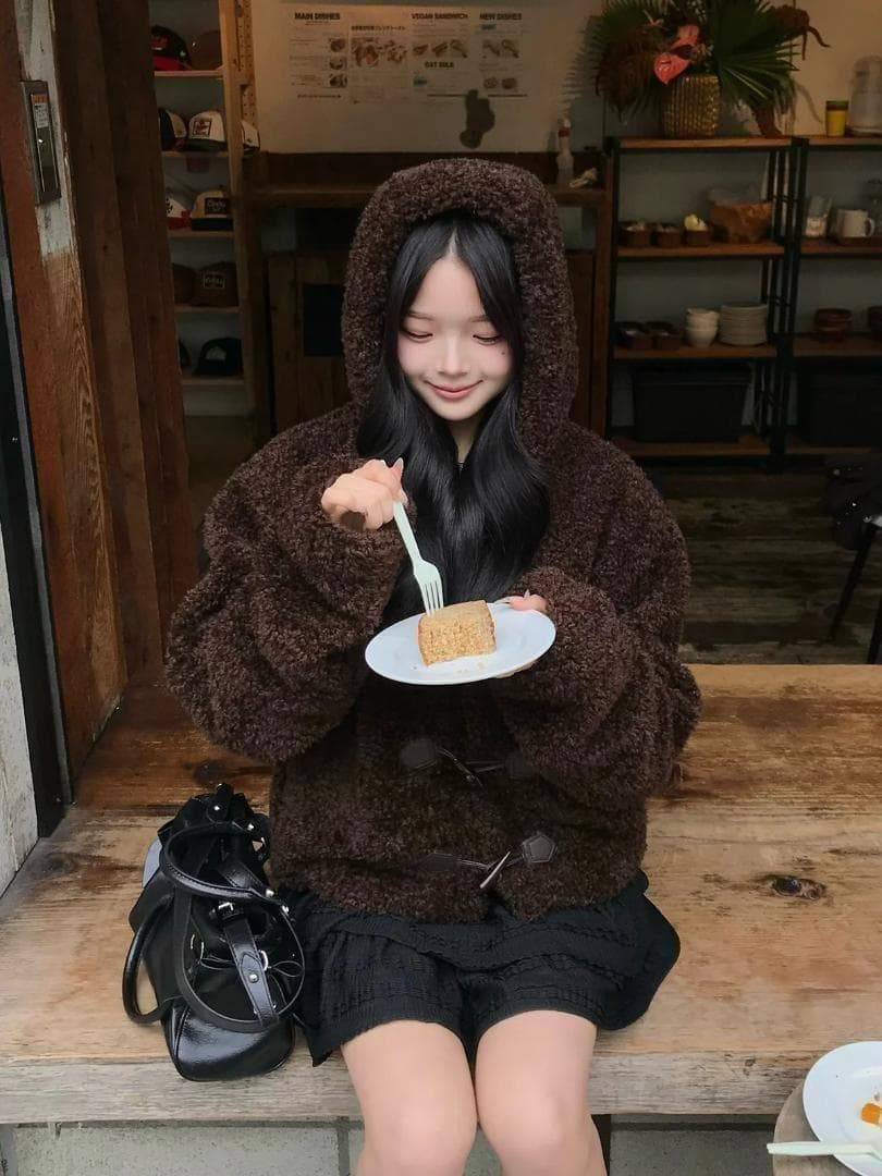 1~2日発送‼️】emmy プードルファータッチボタンコート - メルカリ