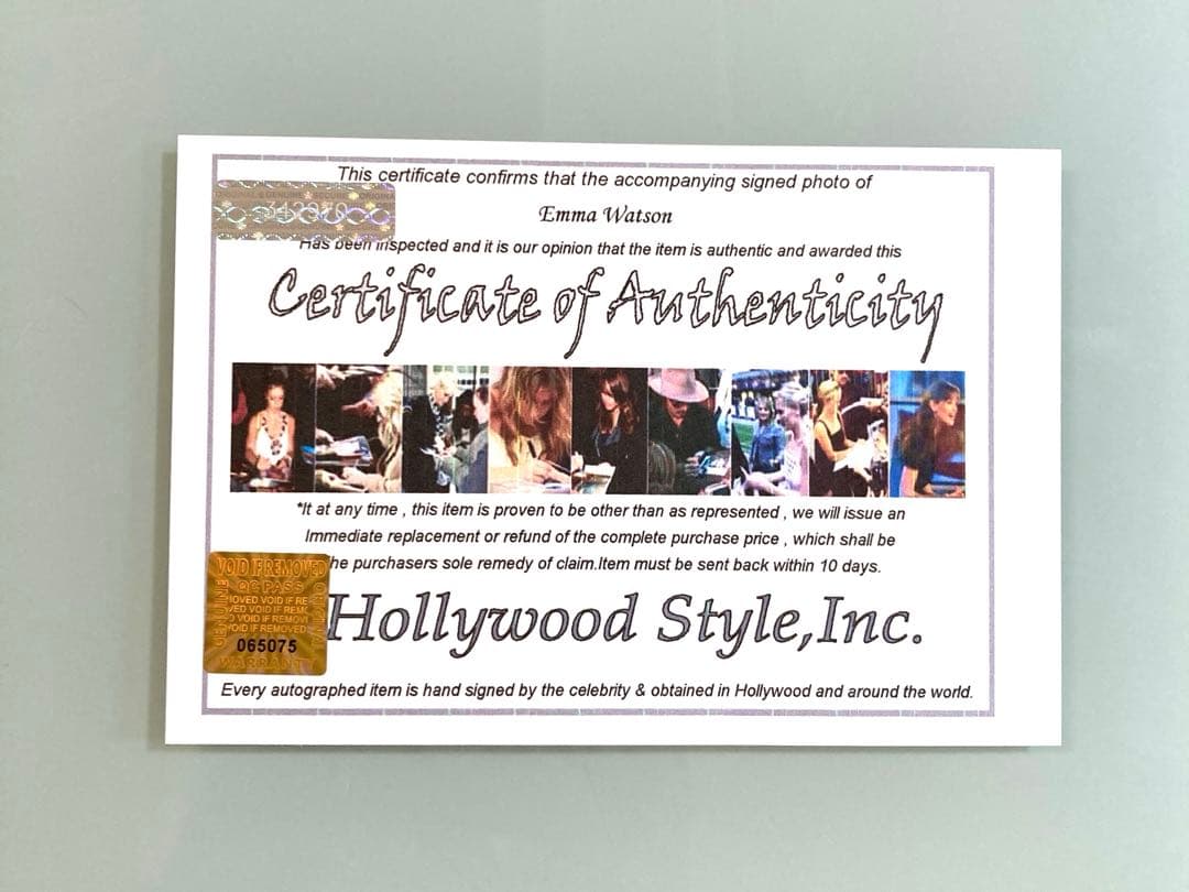 セール中…エマ・ワトソン直筆サイン入り2Lサイズ写真…Emma Watson