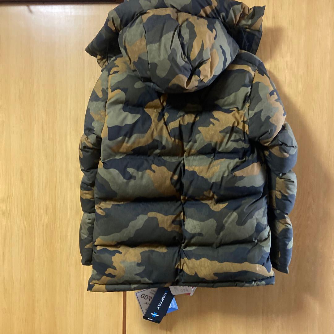 新品 ノースフェイス カモ 迷彩柄ダウンジャケット S ブルックスレンジ