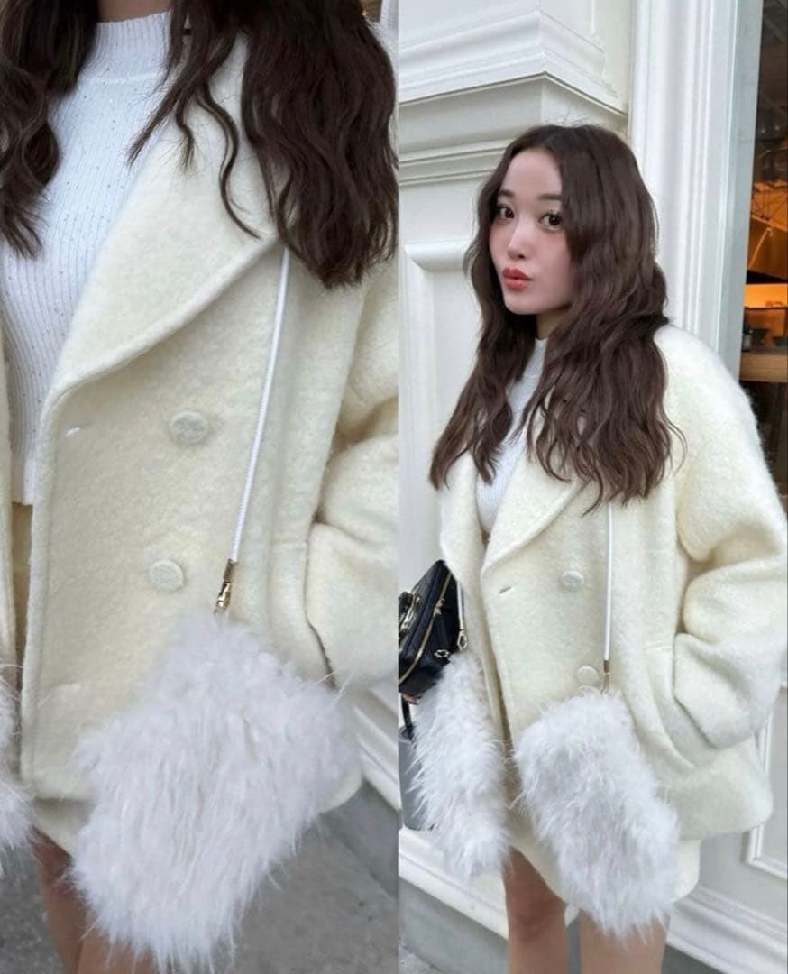 sheller】シェリエ mofumofu ミトン 手袋 ファー - メルカリ