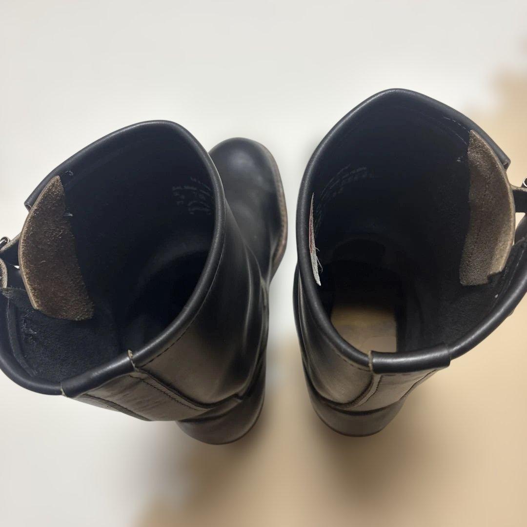 Red 美品 レッドウイング RED WING ブラック エンジニアブーツ