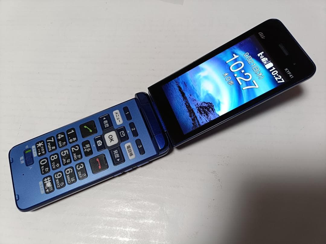 ☆ au かんたんケータイ KYF41 ロイヤルブルー #2 - メルカリ