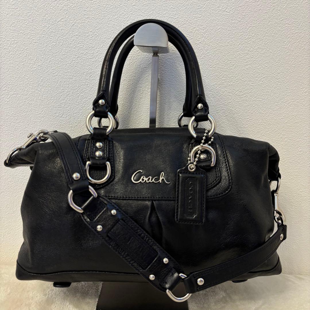 Y2K☆COACH 00s ブラック レザー ヴィンテージ Archive - メルカリ