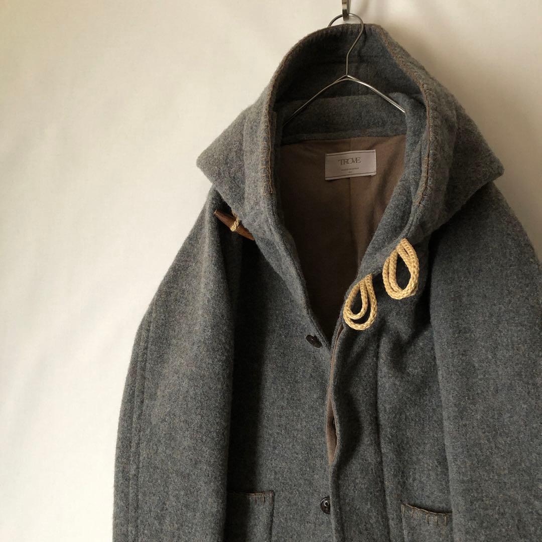 冬物】TROVE トローヴ グレー ウール コート ダッフルコート 40 - メルカリ