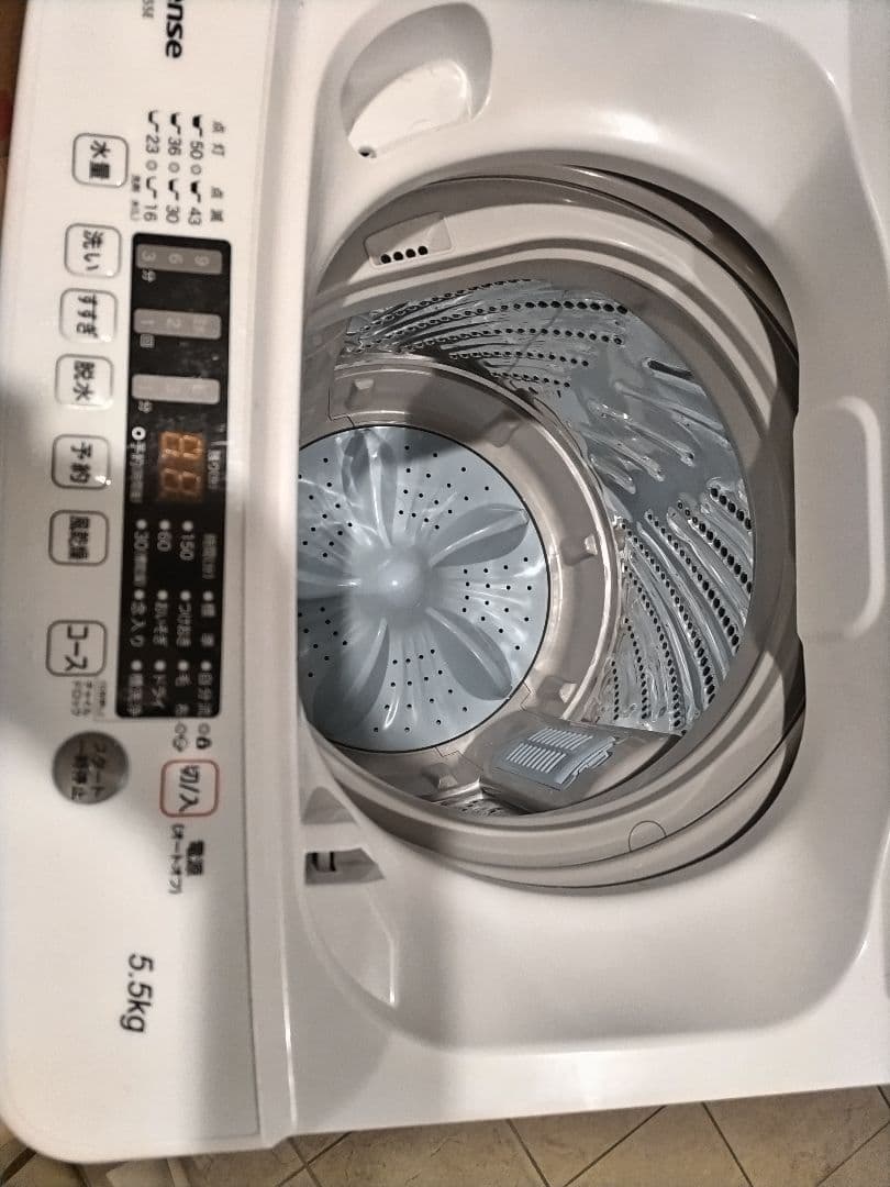 ✨Hisense 縦型洗濯機 6.5kg 2024年製新品同様2025年購入✨