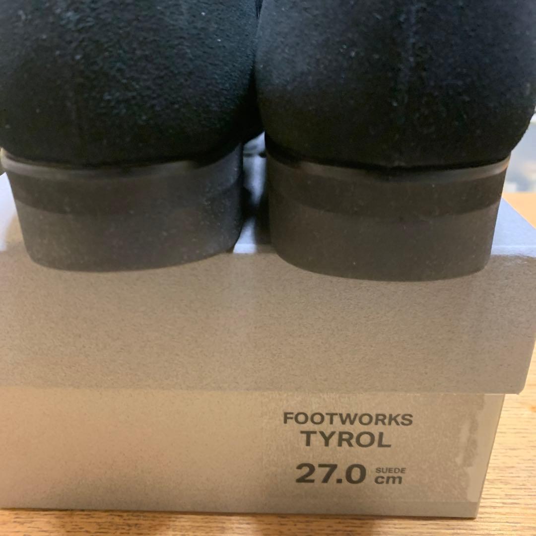 美品！FOOTWORKS チロリアンシューズ　スエード　9 27.0cm