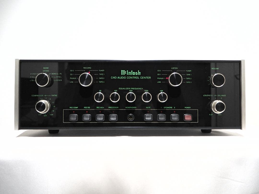 【値下げ】整備済 McIntosh C40 オーディオコントロールセンター McIntosh C40 コントロールセンター / 札幌の中古オーディオ・レコード