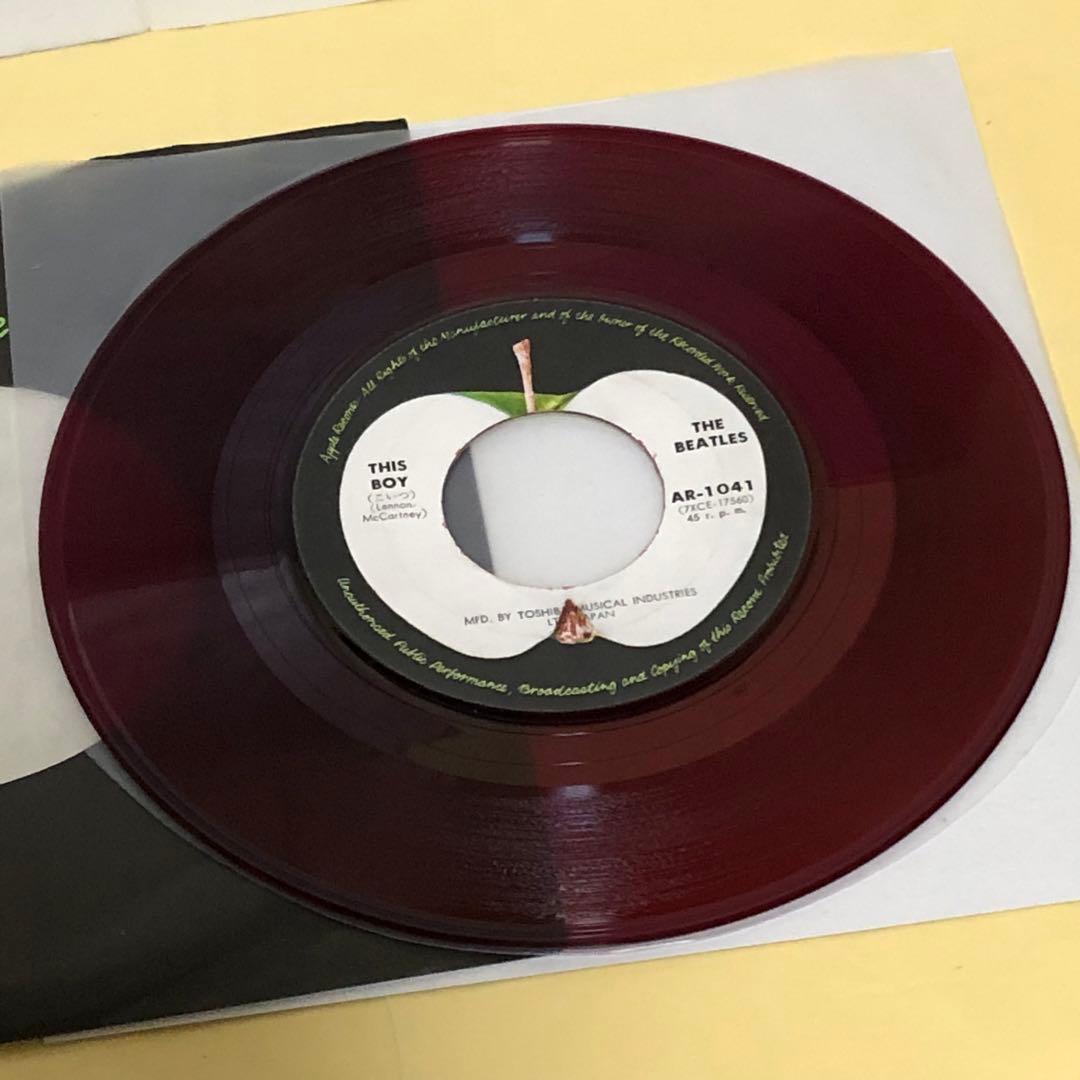 ビートルズ○抱きしめたい ○音工400赤盤(AR- 1041) - メルカリ